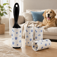 Rouleau de recharge premium pour l'élimination des poils d'animaux, feuilles adhésives extra collantes pour le nettoyage des canapés et des vêtements des chiens et des chats