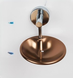 Porte-savon en acier inoxydable pour salle de bain, design métallique raffiné, pour intérieurs modernes - Product Image 3