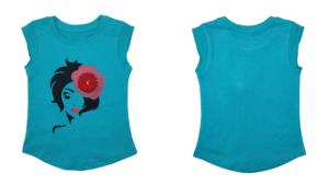 Top transpirable de Hip Hop de algodón sin mangas de verano para niñas personalizado, nueva camisa de punto informal para niños de Bangladesh, apliques bordados - Product Image 6