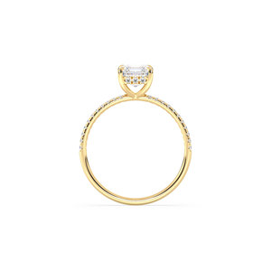REYES IGI Certified CVD HPHT Lab Grown Diamond Engagement Ring in 14K Solid Gold Asscher Cut 1.29Ct Diamond Fine Jewelry - Product Image 4