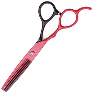 Ciseaux à effiler professionnels de 6 pouces avec logo personnalisé, pour gauchers, en acier inoxydable, durables, légers, réutilisables, OEM - Product Image 2