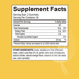 Meelefu kustom prebiotik <span class=keywords><strong>Fiber</strong></span> Gummies untuk mendukung kesehatan pencernaan & biasa, OEM/ODM rasa - Product Image 6