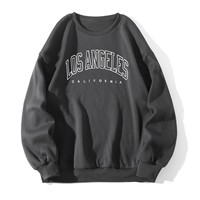 Sweat-shirt à col rond tricoté et doublé, personnalisé en usine OEM, imprimé, décontracté, coupe ample, manches longues, printemps-automne