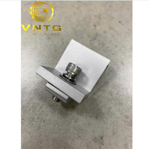 Kit de fixation d'extrémité de panneau solaire en aluminium VNTECH GLOBAL 35 mm, matériau A6005-T6, anodisé blanc givré - Product Image 2