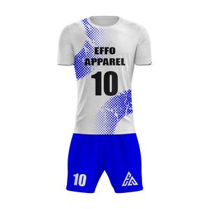 Tenues de football de qualité supérieure en gros, entièrement personnalisables, ensembles de couleur unie pour vêtements de sport, faible MOQ - Product Image 6