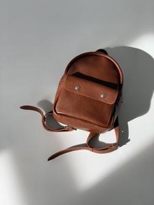 Custom Logo Genuine Leather Mini <b>Backpack</b> <b>Women</b> <b>Small</b> Cowhide Travel Other <b>Backpacks</b> Fashion Lady Daypack Bag LSBP-0113 - Product Image 1