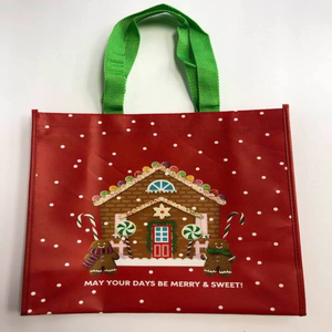 Sac fourre-tout de Noël personnalisé de qualité supérieure Article en soie personnalisé Style motif lettre Promotion IND - Product Image 2