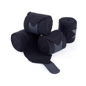 Bandages de polo pour chevaux en polaire respirante, avec bande élastique résistante, pour l'entraînement, l'exercice et les blessures, couleur et logo personnalisés - Product Image 3