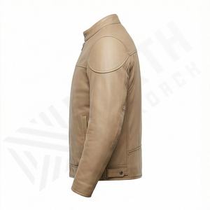 Chaquetas de cuero NAI-0790A, abrigo con ventilación para motocicleta, ropa exterior de moda, equipo de protección para motociclismo de color personalizado - Product Image 3