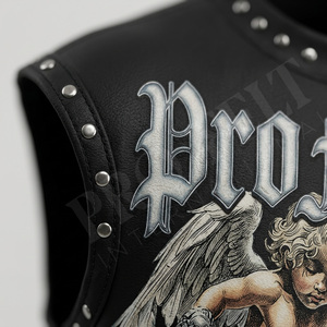 Débardeur Homme Vintage Gothique Léger Personnalisé avec Motif, Style Streetwear Punk de Haute Qualité, Col Rond, Été - Product Image 4