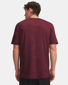 Men's Burgundy Short Sleeve Turtleneck T-<b>Shirt</b> Regular Fit Casual 100% Cotton Jersey Breathable Front Logo <b>Cartoon</b> Print Hip Hop - Product Image 4