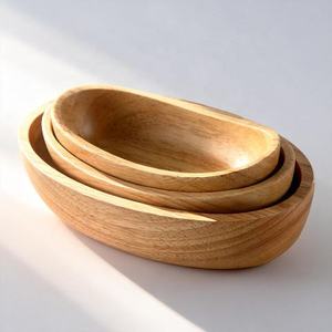2025 New High-End Classic Wood Handcrafted Disposable Crackle Glaze <b>Large</b> <b>Bowl</b> Heart Design ZF Global Export for Home Holiday - Product Image 6