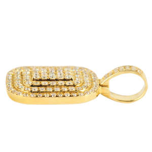 Pendentif Hip-Hop en Moissanite Taille Baguette Glacée, Argent 925 Plaqué Rhodium, Breloque Géométrique, Cadeau de Luxe, Bijou Unisexe pour Usage Quotidien - Product Image 5
