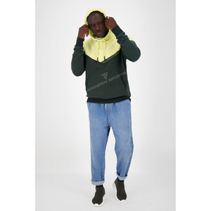 Sweat à capuche pour homme 100% Coton Hiver Personnalisé Coupe Boxy Oversize Bicolore Brodé Grammage Lourd 450g Séchage Rapide Respirant - Product Image 2