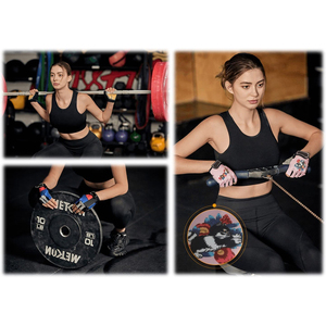 Unisex Customized Design Weightlifting Gloves Thick <b>Foam</b> <b>Padded</b> Mesh Ventilation Panel Leather Fingerless Cut Gym Gloves - Product Image 4