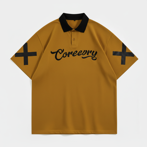 Chemise en coton respirante pour homme, décontractée, à manches courtes, avec logo brodé sur le devant, tendance - Product Image 1
