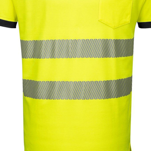เสื้อยืดสะท้อนแสงเพื่อความปลอดภัยที่มองเห็นได้ชัดเจน เสื้อเชิ้ตแขนสั้นผู้ชายสีเหลือง ชุดทำงาน แห้งเร็ว ระบายอากาศได้ดี เสื้อลำลองฤดูร้อน - Product Image 6