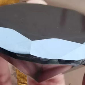 618 Ct Diamante de moissanita negra Tamaño grande Forma redonda negra Personalizado Hermoso diamante y otras joyas de diamantes - Product Image 1