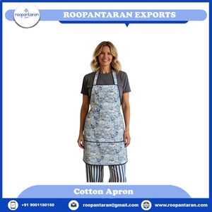 Tablier de cuisine à prix imbattable avec motif floral bleu Meadow Song, lavable en machine, usage quotidien, style classique, 1 à 4 poches - Product Image 2