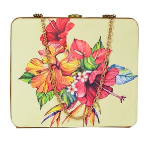 Bolso de Mano con Estampado Floral Tropical para Mujer y para Viajes - Product Image 1