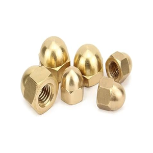 น็อตหัวโดมทองเหลืองคุณภาพสูง ทนทาน ป้องกันสนิม สำหรับงานประกอบเครื่องจักรและเฟอร์นิเจอร์ - Product Image 1