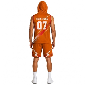 Conjunto de Uniforme Deportivo Personalizado 7 en 7, Sudadera sin Mangas con Capucha, Pantalones Cortos Deportivos de Alto Rendimiento para Entrenamiento de Fútbol - Product Image 2