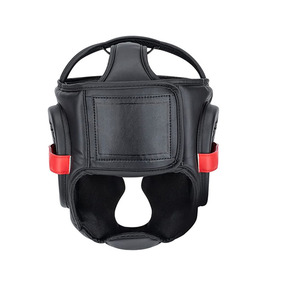 Protector de Cabeza de Boxeo de Cuero PU con Logotipo Personalizado, Material Cómodo para Entrenamiento, Protege la Cabeza - Casco AI-HG-016 - Product Image 2