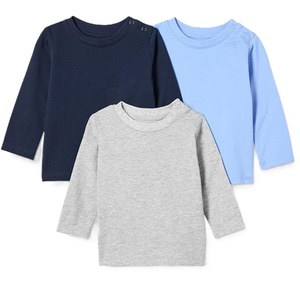 Survêtement bébé 100% coton, 160 g/m², tricoté, couleur unie, coloré, col rond, col en V imprimé, décontracté, fournisseur du Bangladesh. - Product Image 3