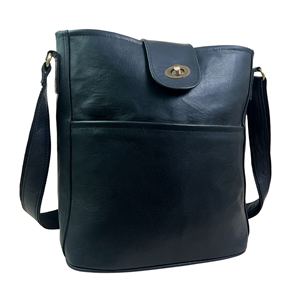 Sac bandoulière noir en cuir véritable fait main pour femmes |   Sac à main décontracté à porter à l'épaule et en bandoulière - Product Image 1