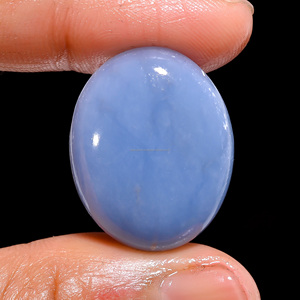 Pierre de paume en angelite de cristal naturel de haute qualité, grande taille, semi-précieuse, pierre de guérison, style Feng Shui, type agate - Product Image 1