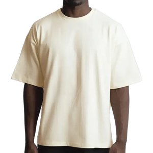 Camisetas de Verano para Hombre, Estilo Urbano, Corte Ajustado, Personalizadas, 300 Gramos, Impresión en Serigrafía, 100% Algodón, Hombros Caídos, Secado Rápido - Product Image 3