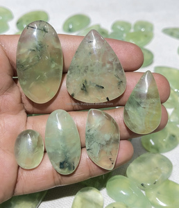 Piedras Preciosas Sueltas de Prehnita Natural en Diferentes Formas, Cabujones con Reverso Plano, Piedras Preciosas al por Mayor, Cabujones de Todos los Tamaños Disponibles - Product Image 6