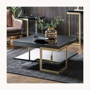 Contemporary Glass And Metal Coffee <b>Table</b> Stylish New Design Customized Luxury Living Room Furniture New Arrival - Product Image 5