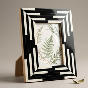 Marco de Fotos con Incrustaciones de Hueso, Arte de Pared y Decoración para Oficina, Regalos de Navidad - Product Image 1
