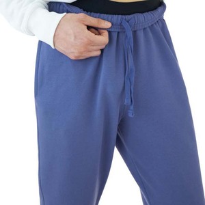 Pantalon de survêtement décontracté pour homme en mélange polyester/coton, coupe droite, avec logo personnalisé OEM, respirant, doublure polaire écologique - Product Image 5