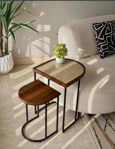Classic Wooden Side Table Featuring Spacious Storage <b>Shelf</b> And Premium Finish For Elegant Home Furniture - Product Image 1