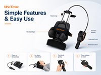 Appareil de traction cervicale portable professionnel de qualité médicale WeTrac, physiothérapie, réadaptation, certifié ISO 13485 Classe I