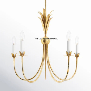 Lustre en fer forgé électroplaqué de style européen, idéal pour hôtels, mariages et salles de réception – Nouveauté en gros pour décorations lumineuses de mariage - Product Image 6