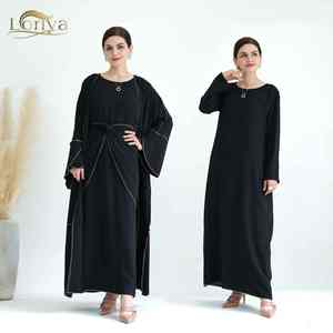 Abaya Musulmana Moderna de Lujo con Mangas de Mariposa para Mujer, Estilo Dubái, Vestido Largo Islámico Modesto - Product Image 6