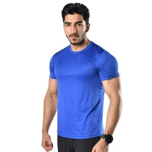Camiseta Deportiva de Manga Corta para Hombre, Cuello Redondo, Color Azul Rey, Corte Ajustado, Ligera, para Gimnasio, Entrenamiento, Deportes Activos - Product Image 2