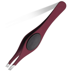 Custom Logo Slant Tip Eyebrow Tweezers Wholesale Precision Brow Shaping Fine Facial <b>Hair</b> <b>Removal</b> Beauty Salon <b>Tools</b> OEM Supplier - Product Image 2