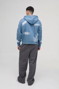 Sweat-shirts à capuche zippés coupe droite et ample, respirants, pour hommes, 100 % coton molletonné, impression numérique, dernier design, prix usine, les plus vendus - Product Image 1