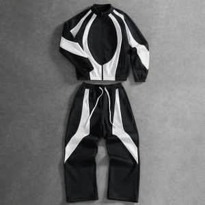 Ensemble coupe-vent décontracté et léger pour l'hiver, streetwear unisexe, vêtements de sport, 100% nylon, haute qualité - Product Image 2