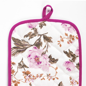 High Water Absorbency Rectangle Shape Floral Printed <b>Kitchen</b> & Tabletop Oven Mitts Recycled Cotton Pot Holders. - Product Image 5