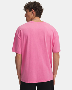 เสื้อยืดคอกลมแขนสั้นผู้ชาย ผ้าเจอร์ซีย์คอตตอน 100% สีชมพู พิมพ์ลายการ์ตูนฮิปฮอป ทรงปกติ เนื้อผ้าหนา ระบายอากาศได้ดี - Product Image 4
