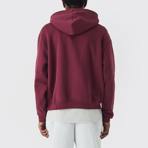 Sweat-shirt court oversize streetwear hip-hop pour homme, coupe ample, en molleton délavé, personnalisable, fabriqué au Pakistan - Product Image 3