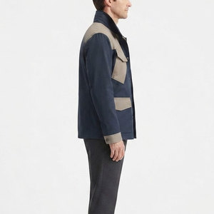 Chaqueta Utilitaria para Hombre, Diseño Simple y Casual con Bolsillos Frontales Funcionales, Ajuste Cómodo para Uso Diario y al Aire Libre - Product Image 4