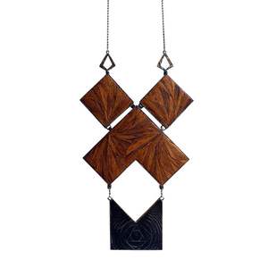 Collier pour femmes durable, bijoux avec perles en bois, fournitures de perlage - Product Image 2