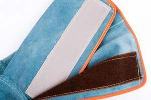 Chaussures de soudeur en cuir de vachette pleine fleur avec logo personnalisé, résistantes aux flammes, anti-coupure, haute visibilité, anti-rayonnement, anti-chaleur, couleur personnalisée - Product Image 3