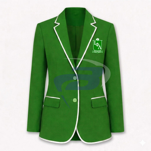 เสื้อเบลเซอร์ทรงเข้ารูปสำหรับธุรกิจ Iota Phi Lambda แบบกระดุมแถวเดียว พรีเมียม ตัดเย็บอย่างประณีต ปกแหลม ทรงทันสมัย เสื้อโค้ททักซิโด้สำหรับผู้หญิง - Product Image 1
